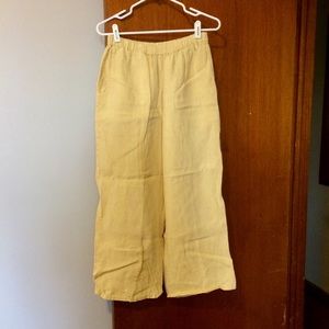 Flax wide leg pants
